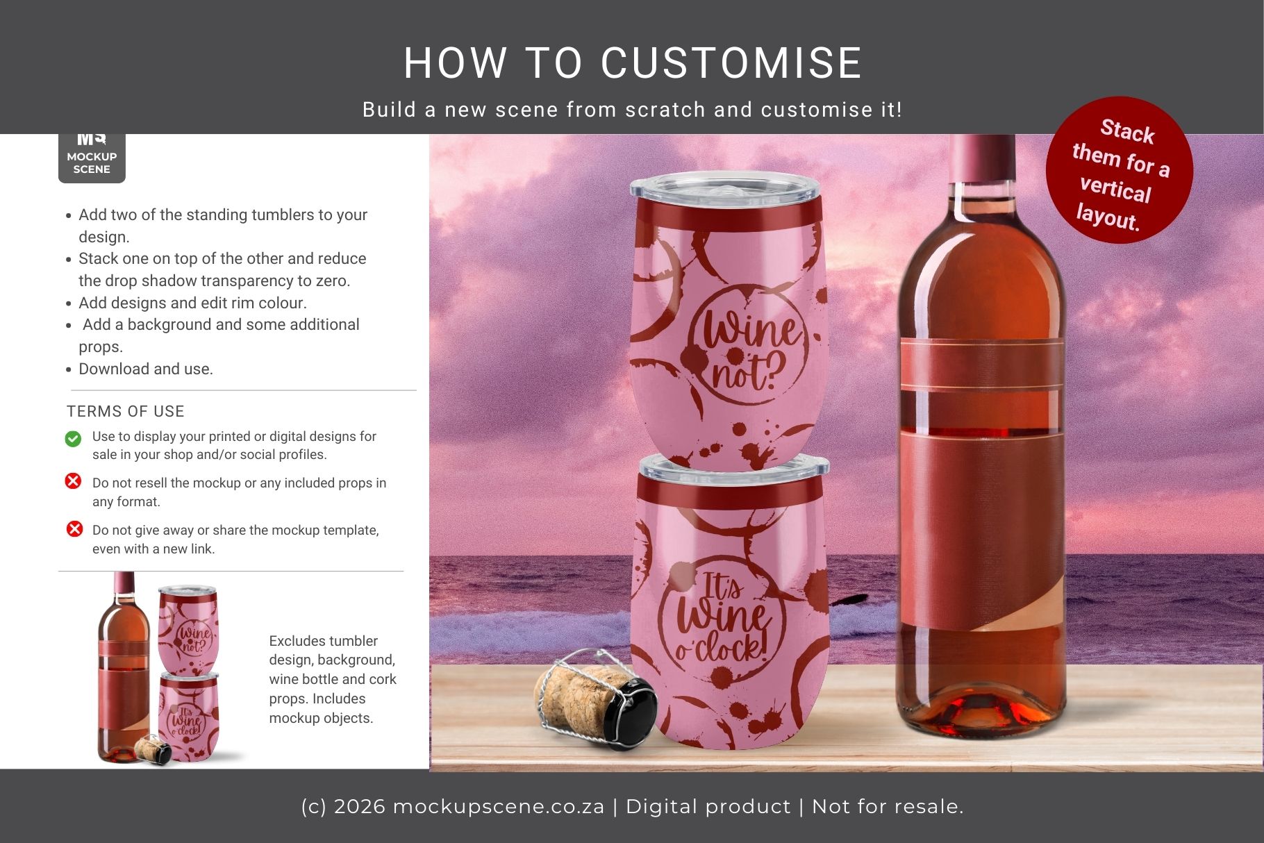 12oz Wine Tumbler Canva Smart Mockup - Image 11