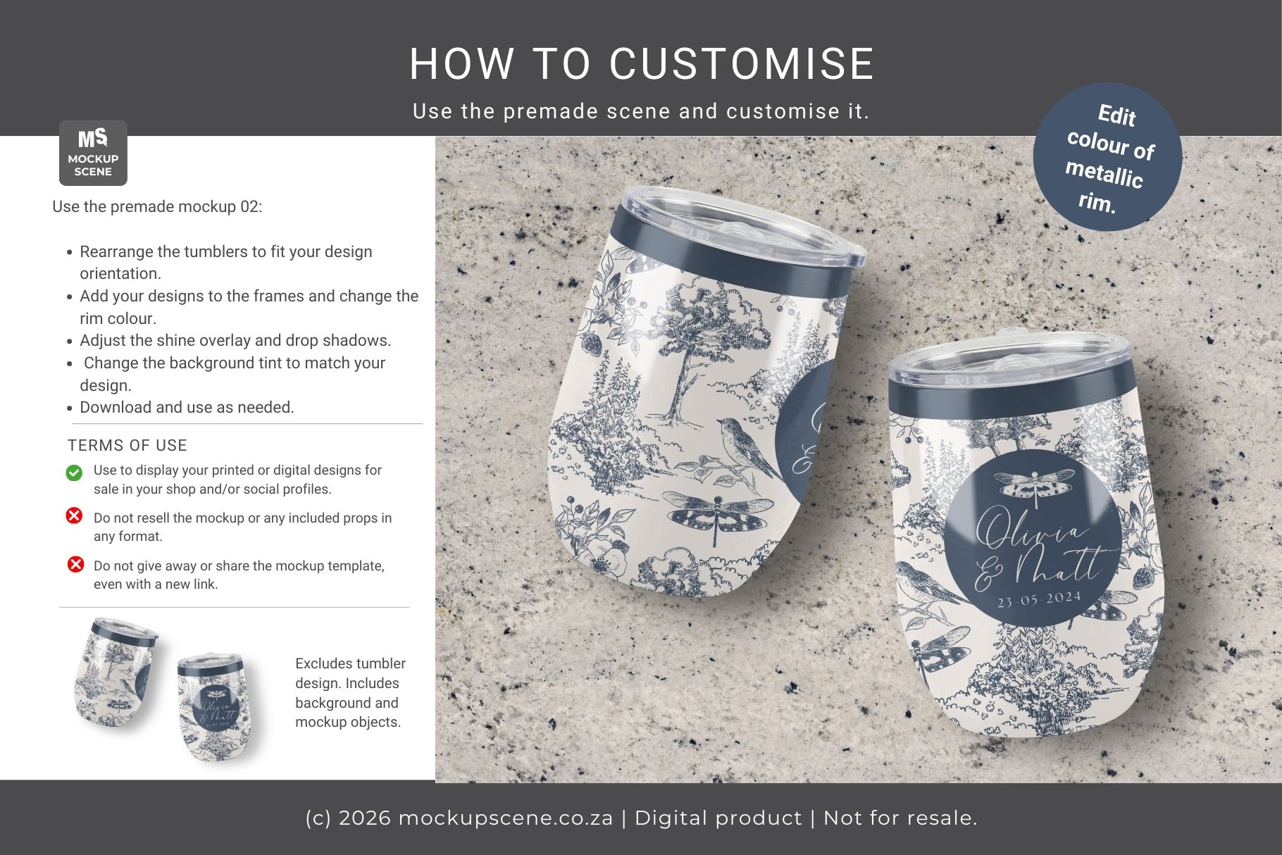 12oz Wine Tumbler Canva Smart Mockup - Image 9