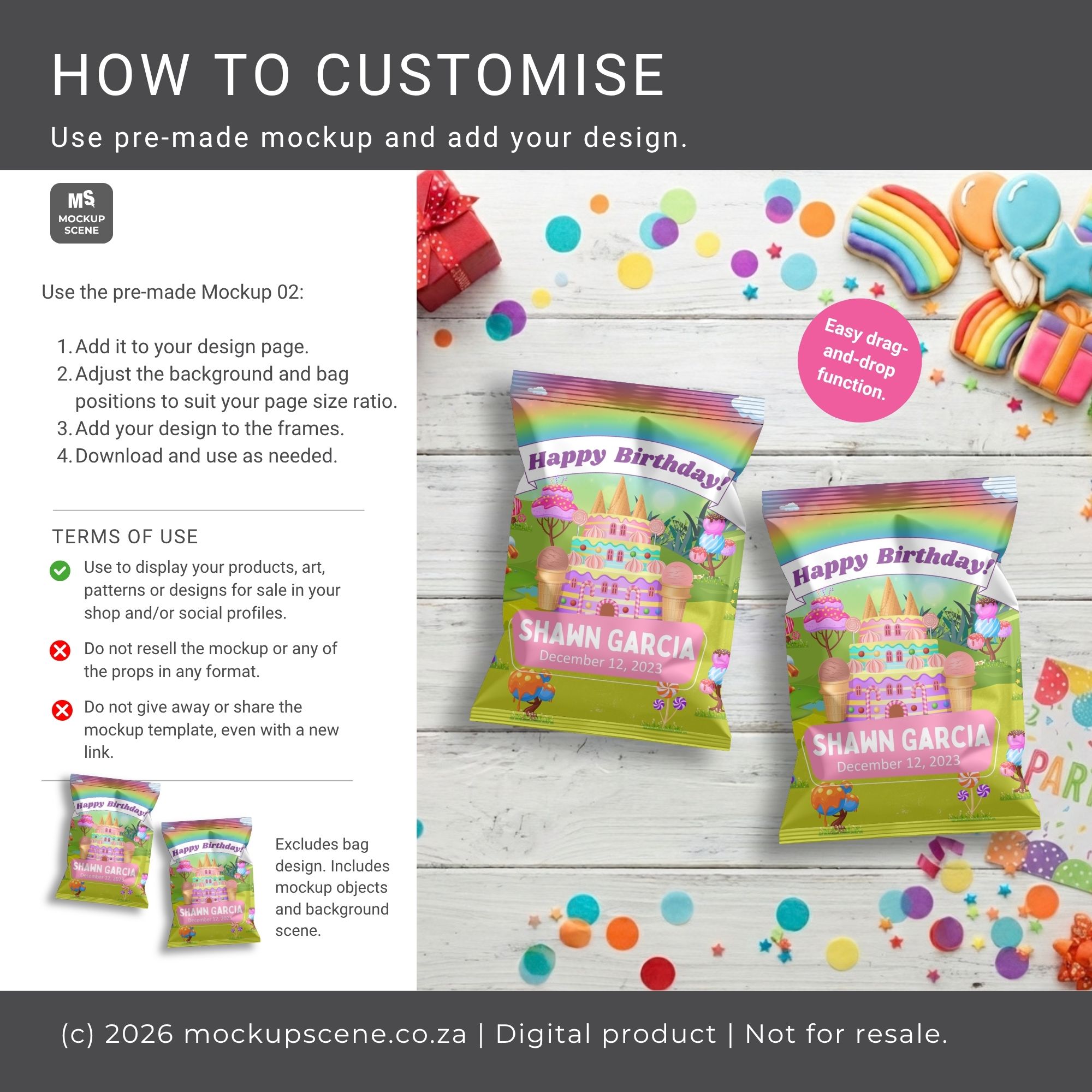 Chip Bag Mockup for Canva - Image 10