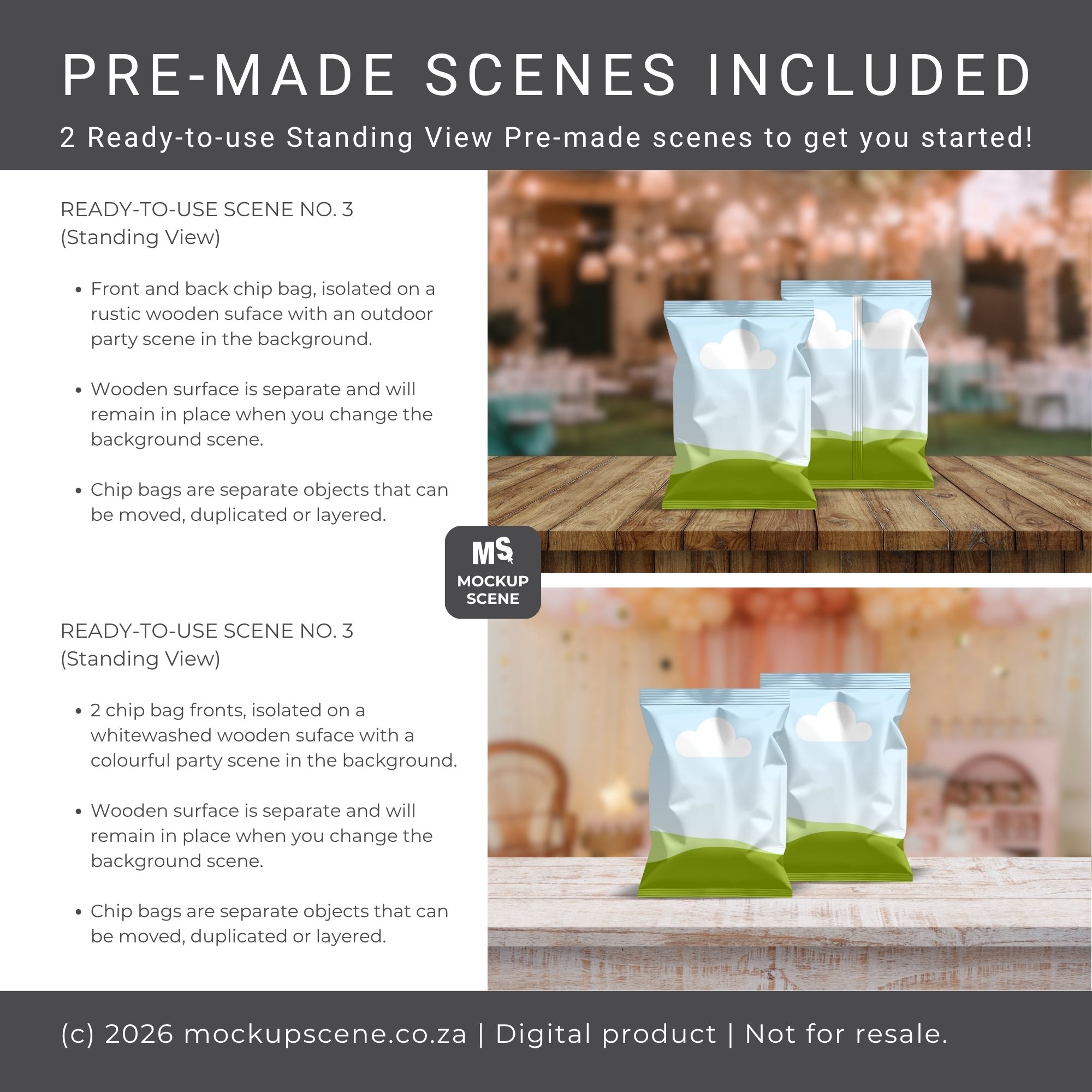 Chip Bag Mockup for Canva - Image 5