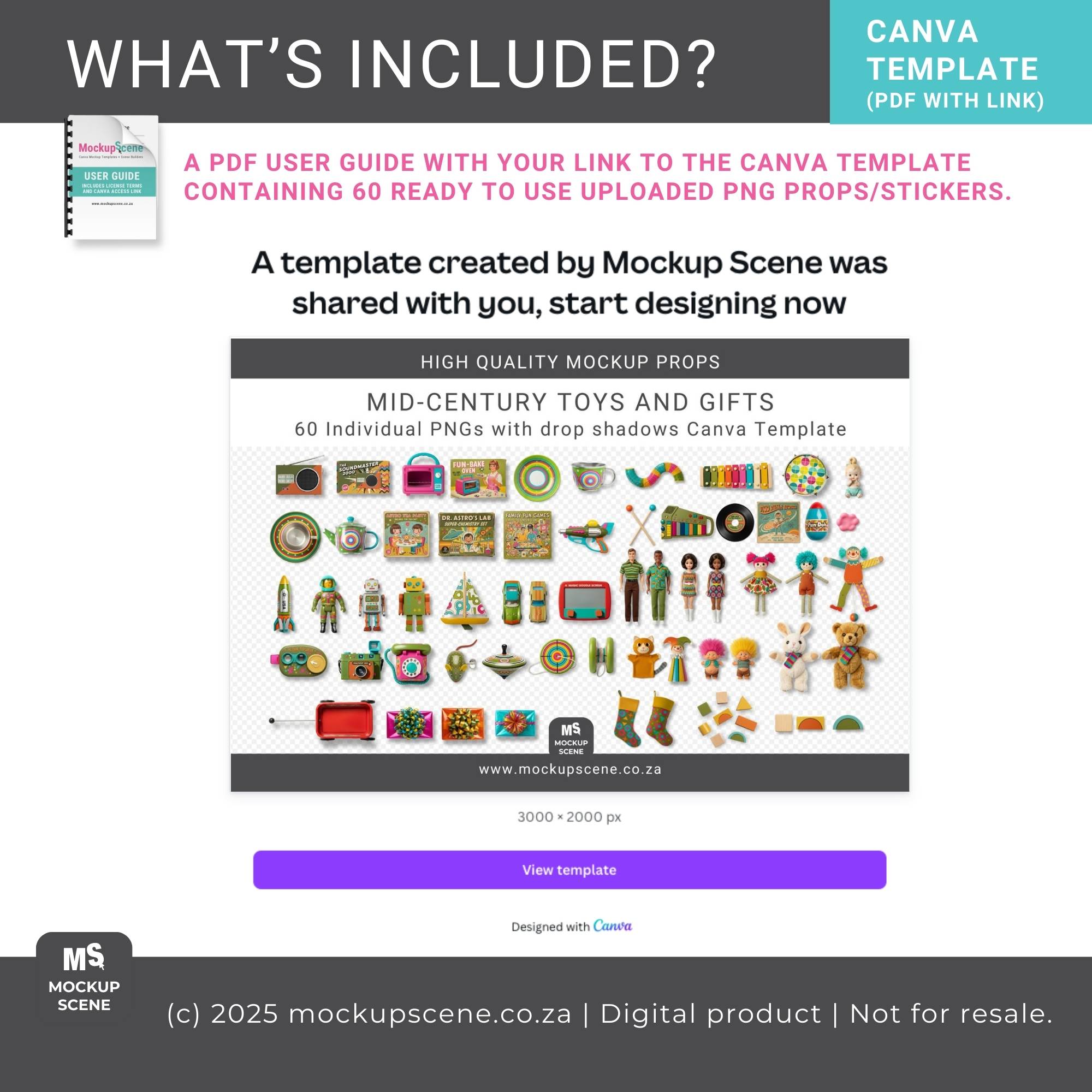 Mid Century Toys and Gifts Canva Template - Image 5