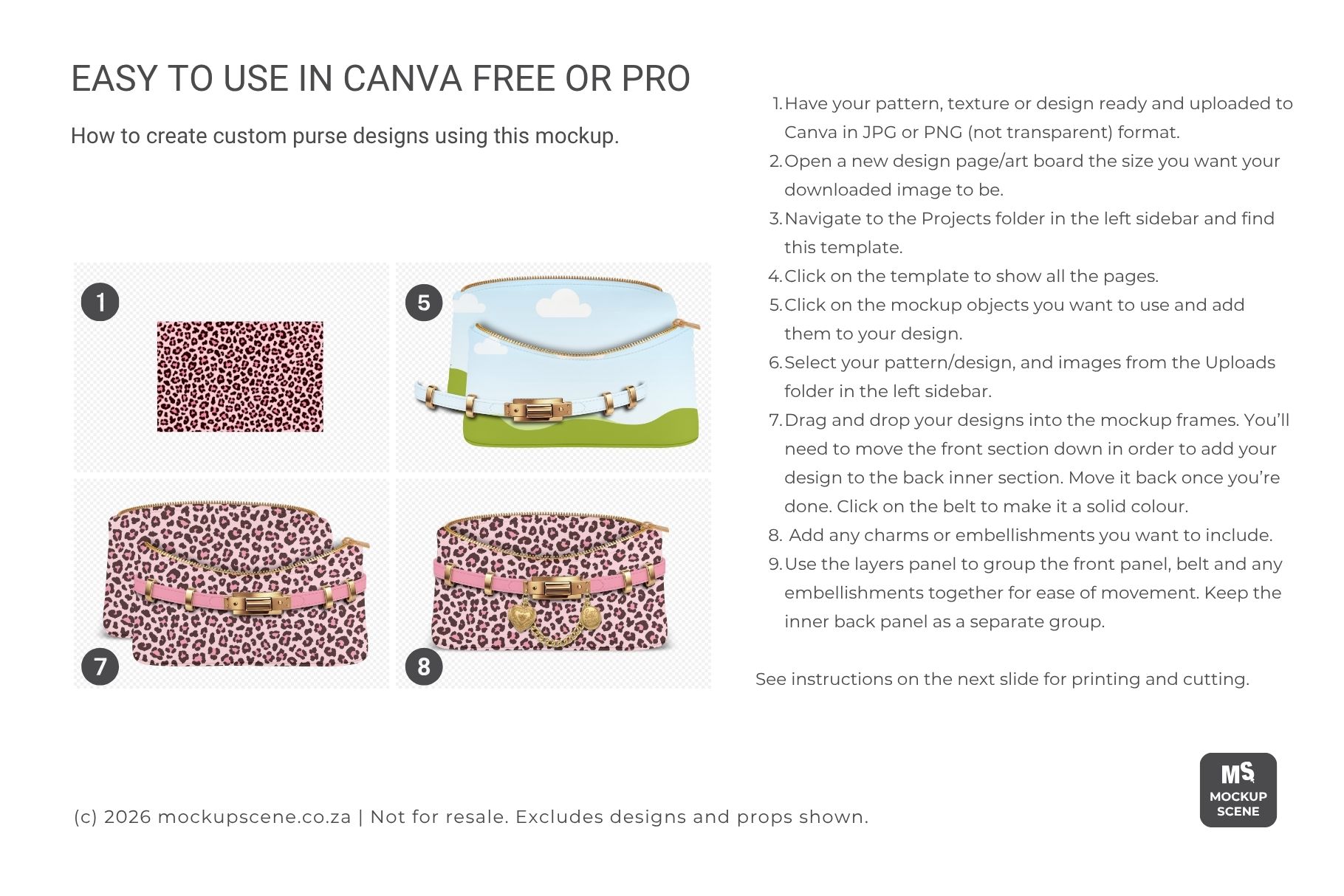 Paper Purse Builder Canva Mockup - Image 4