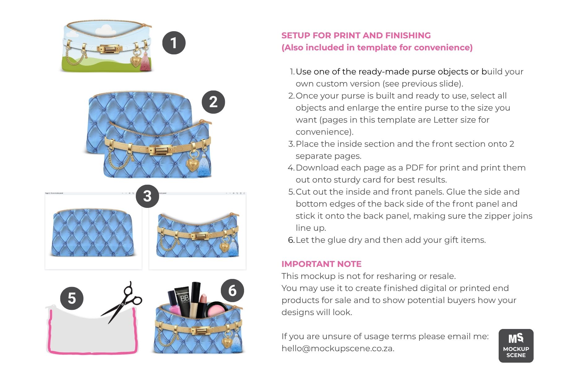Paper Purse Builder Canva Mockup - Image 5