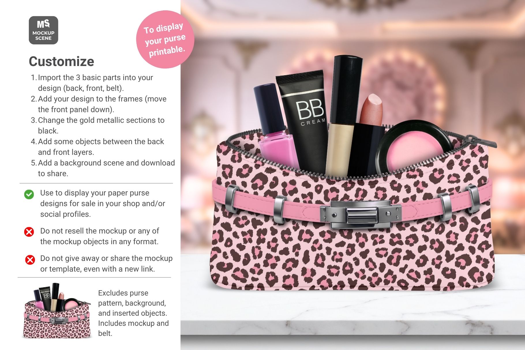 Paper Purse Builder Canva Mockup - Image 7