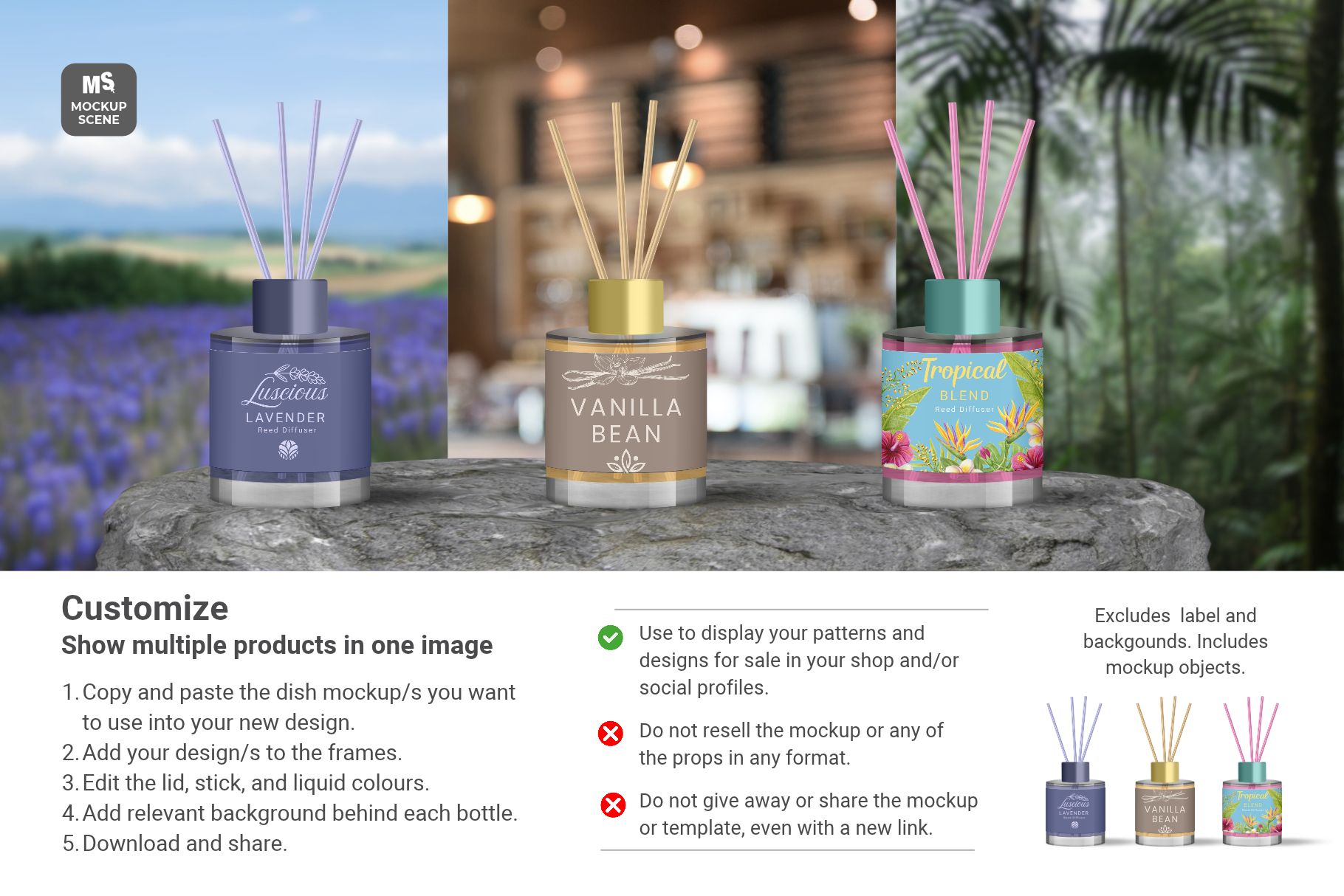 Reed Diffuser Bottle Canva Mockup - Image 10