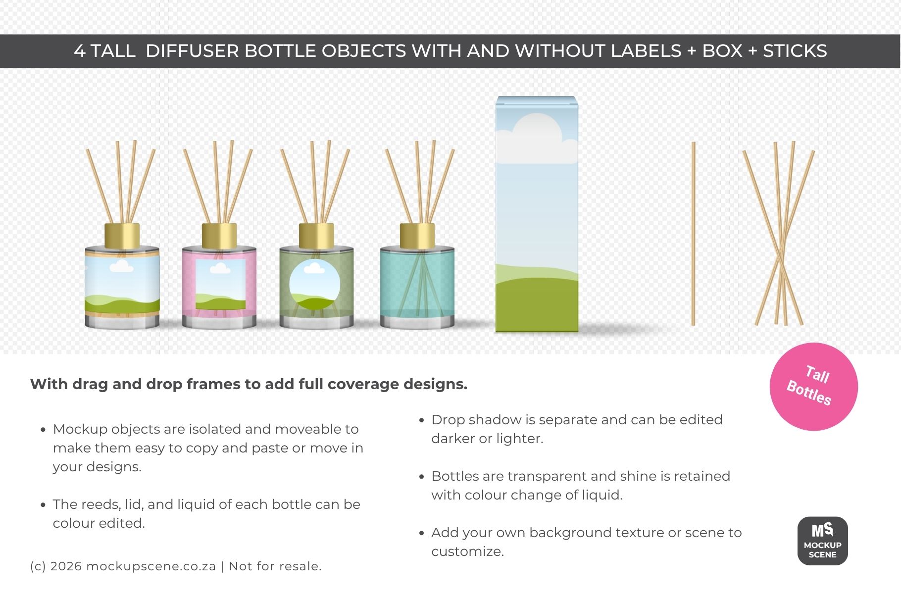 Reed Diffuser Bottle Canva Mockup - Image 3