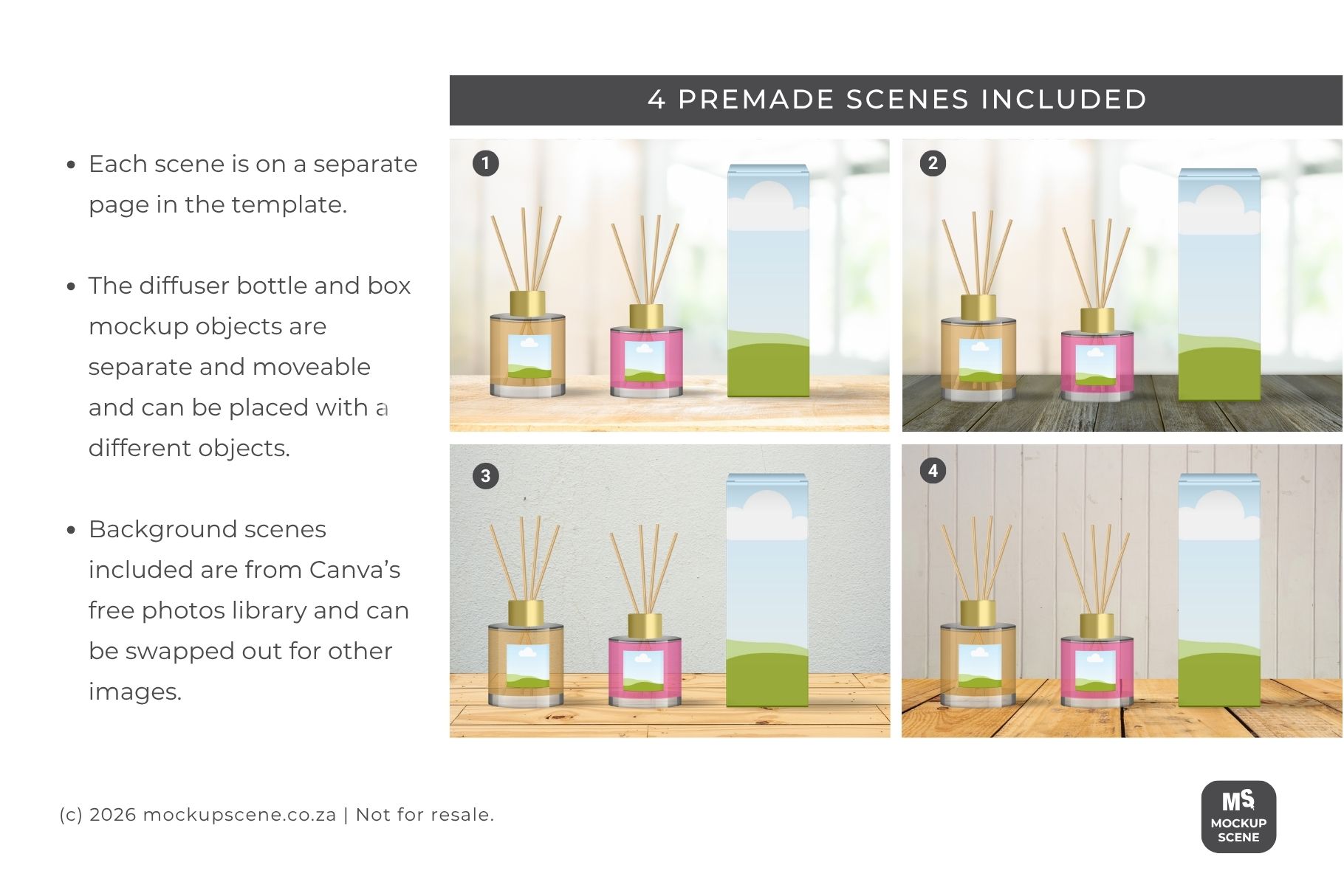 Reed Diffuser Bottle Canva Mockup - Image 5