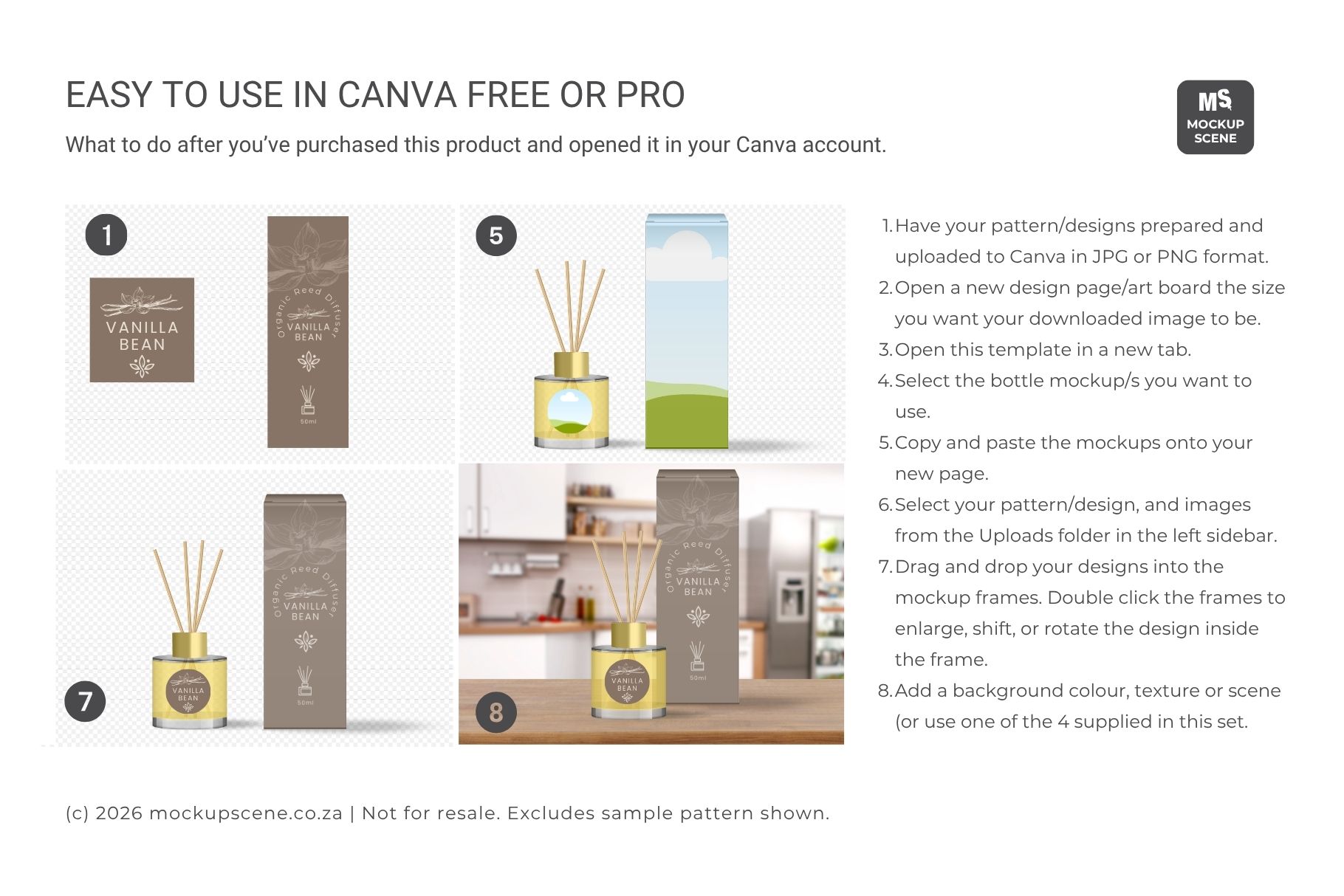Reed Diffuser Bottle Canva Mockup - Image 6