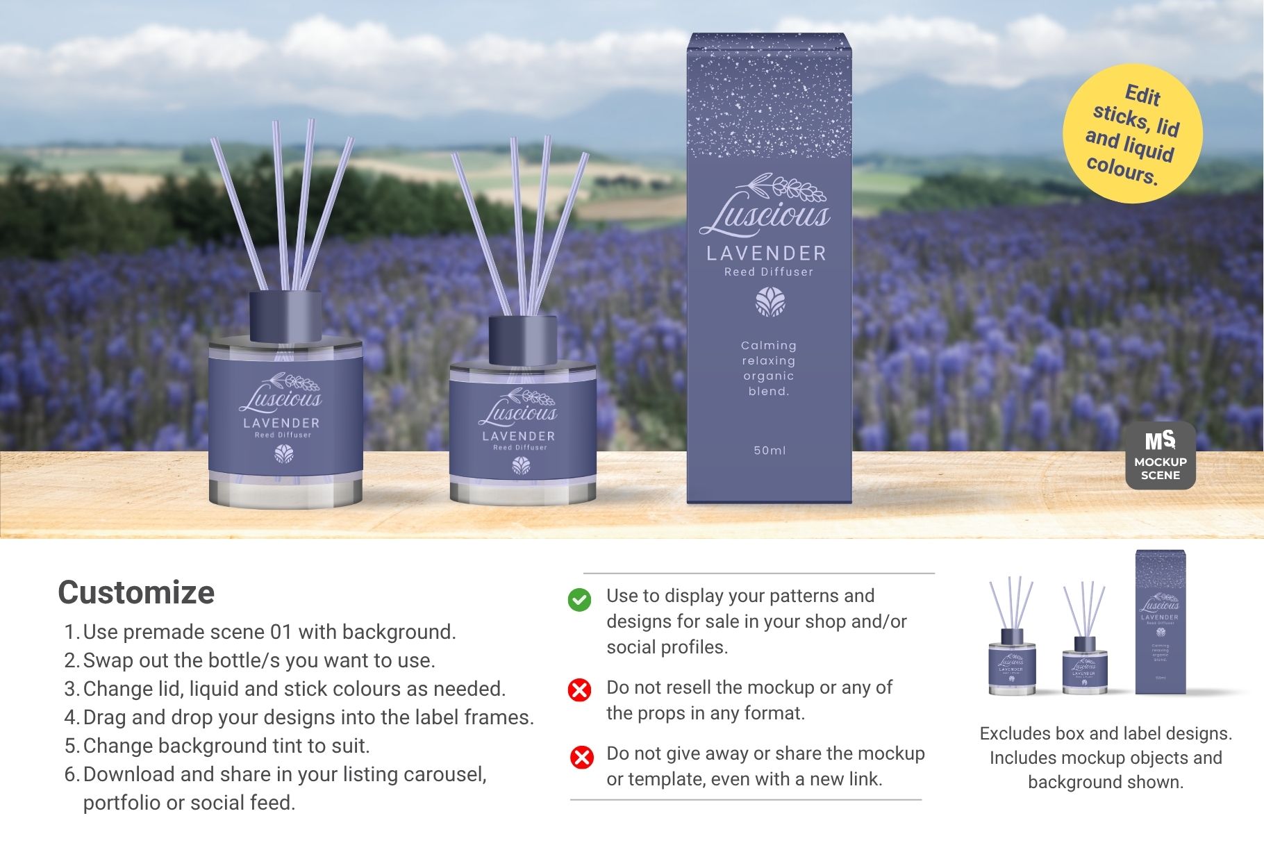 Reed Diffuser Bottle Canva Mockup - Image 8