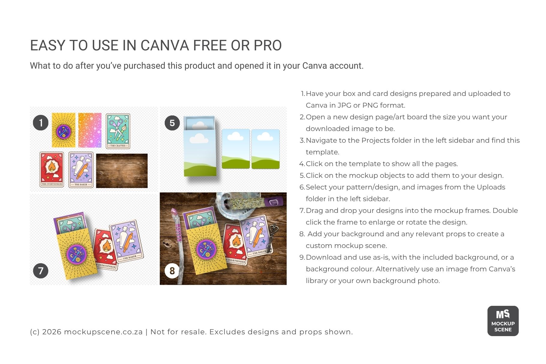 Slide Box and Cards Canva Mockup - Image 4