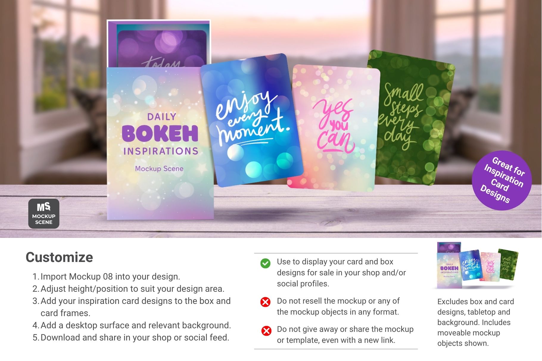 Slide Box and Cards Canva Mockup - Image 9